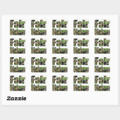 Sticker Carré Logo Fair Dinkum Aussie Slang (Feuille)