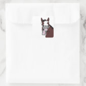 Sticker Carré Logo Fun Laughing Horse Head (Sac)