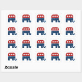 Sticker Carré Logo GOP vintage (Feuille)
