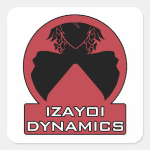 Sticker Carré Logo Izayoi Dynamics avec texte