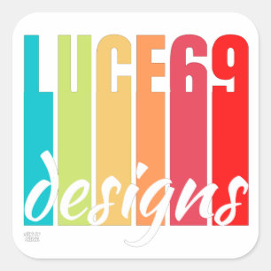 Sticker Carré Logo "LUCE69 DESIGNS"