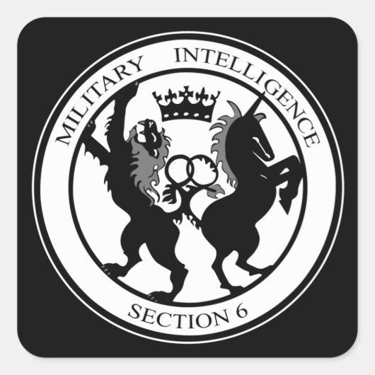 Sticker Carré Logo MI6 (Devant)