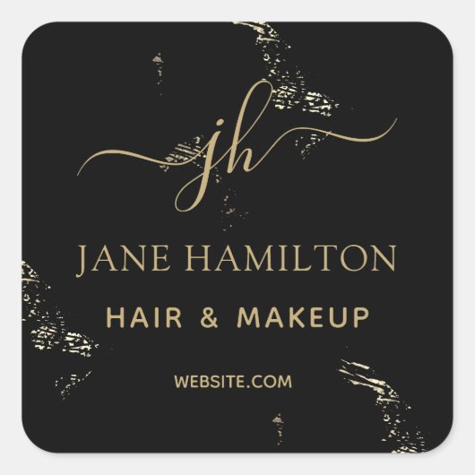 Sticker Carré Logo Monogram Business (Devant)