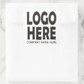 Sticker Carré Logo personnalisé d'entreprise moderne (Sac)
