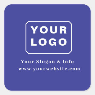 Sticker Carré Logo personnalisé stylisé minimaliste Logo d'entre