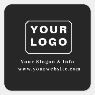 Sticker Carré Logo personnalisé stylisé minimaliste pour entrepr