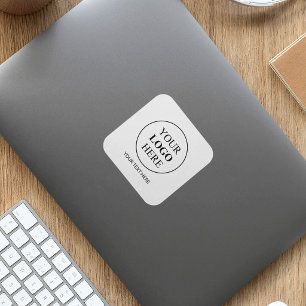 Sticker Carré Logo Promotionnel Personnalisé – Aucune Commande M