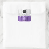 Sticker Carré Logo QRCode Boutique en ligne touche gris argent v (Sac)