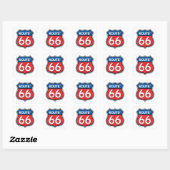 Sticker Carré Logo Route 66 (Feuille)