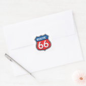 Sticker Carré Logo Route 66 (Enveloppe)