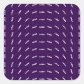 Sticker Carré Logo unique ou tout Motif d'image téléchargé | Pou (Devant)