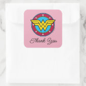 Sticker Carré Logo Wonder Woman | Nouveau bébé bientôt (Sac)