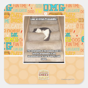 Sticker Carré Lois de Kitteh Probabilité