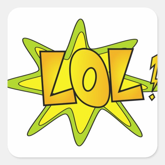 Sticker Carré Lol (Devant)