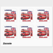 Sticker Carré Londres Angleterre (Feuille)