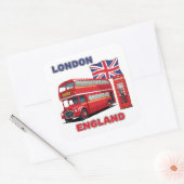 Sticker Carré Londres Angleterre (Enveloppe)