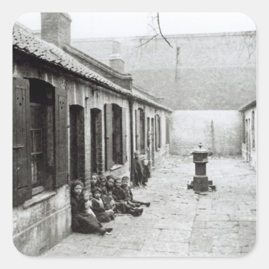 Sticker Carré Londres Slums (Devant)