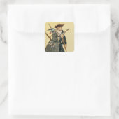 Sticker Carré « Long John Silver » de « L'Île au trésor » (Sac)