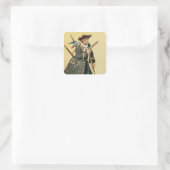 Sticker Carré « Long John Silver » de « L'Île au trésor » (Sac)