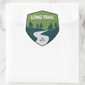 Sticker Carré Long Trail Vermont (Sac)