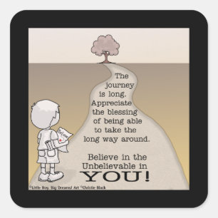 Sticker Carré Long trajet