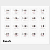 Sticker Carré Look Who's Graduated Photo Frame Graduation (Feuille)