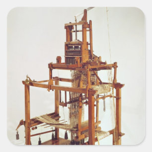 Sticker Carré Loom dessiné par Joseph Marie Jacquard