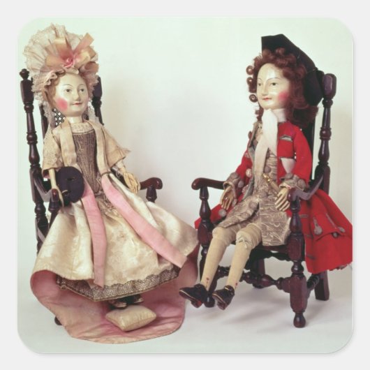 Sticker Carré Lord et Lady Clapham (Devant)