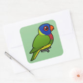 Sticker Carré Lorikeet arc-en-ciel Birdorable (Enveloppe)