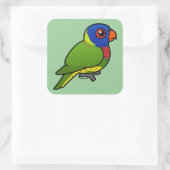 Sticker Carré Lorikeet arc-en-ciel Birdorable (Sac)