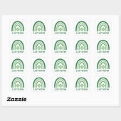 Sticker Carré Lorraine Nom Clover Boho Rainbow (Feuille)