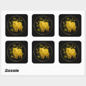 STICKER CARRÉ LORSQUE LES DRAGONS VOLENT CHOQUER (Feuille)