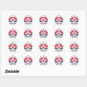 Sticker Carré Lotus pour POTUS Kamala Harris 2024 (Feuille)
