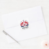Sticker Carré Lotus pour POTUS Kamala Harris 2024 (Enveloppe)