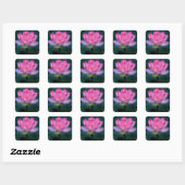 Sticker Carré Lotus rose (Feuille)