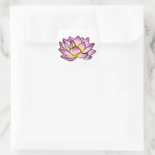 Sticker Carré Lotus rose (Sac)