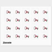 Sticker Carré Loud Megaphone (Feuille)