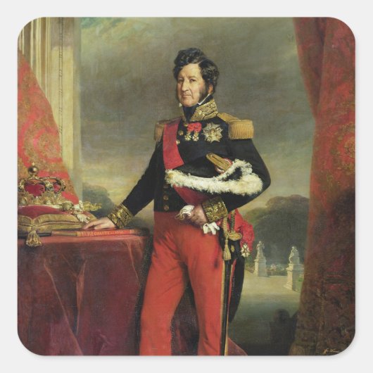 Sticker Carré Louis-Philippe I, Roi de France (Devant)