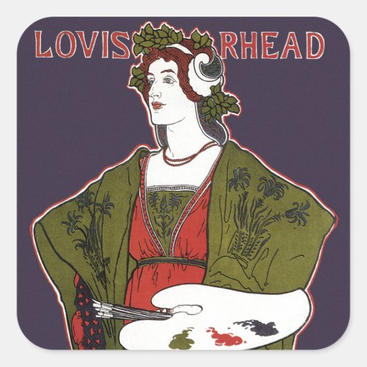 Sticker Carré Louis Rhead ~ Salon des Cent (Devant)