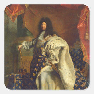 Sticker Carré Louis XIV en costume royal, 1701