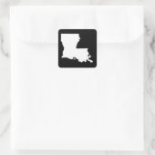 Sticker Carré Louisiane en blanc et noir (Sac)