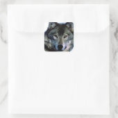 Sticker Carré Loup (Sac)