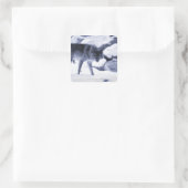 Sticker Carré Loup (Sac)