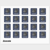 STICKER CARRÉ LOUP SOLITAIRE (Feuille)