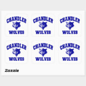 Sticker Carré Loups Chandler (Feuille)