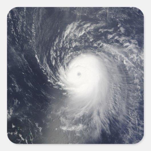 Sticker Carré L'ouragan Ike au large des Petites Antilles (Devant)