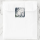 Sticker Carré L'ouragan Wilma sur le Mexique (Sac)