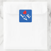 Sticker Carré LOVE chic moderne (Sac)
