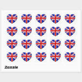Sticker Carré love drapeau Angleterre (Feuille)