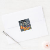 Sticker Carré LOVE × ELEPHANTS - Custom (Enveloppe)